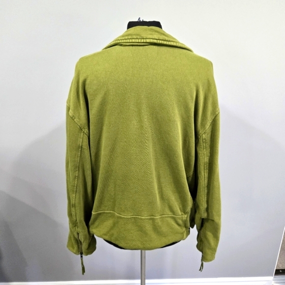 🐢 Free People- We The Free Rebel Rebel Knit Moto Jacket Top Oversized XL - Picture 8 of 17